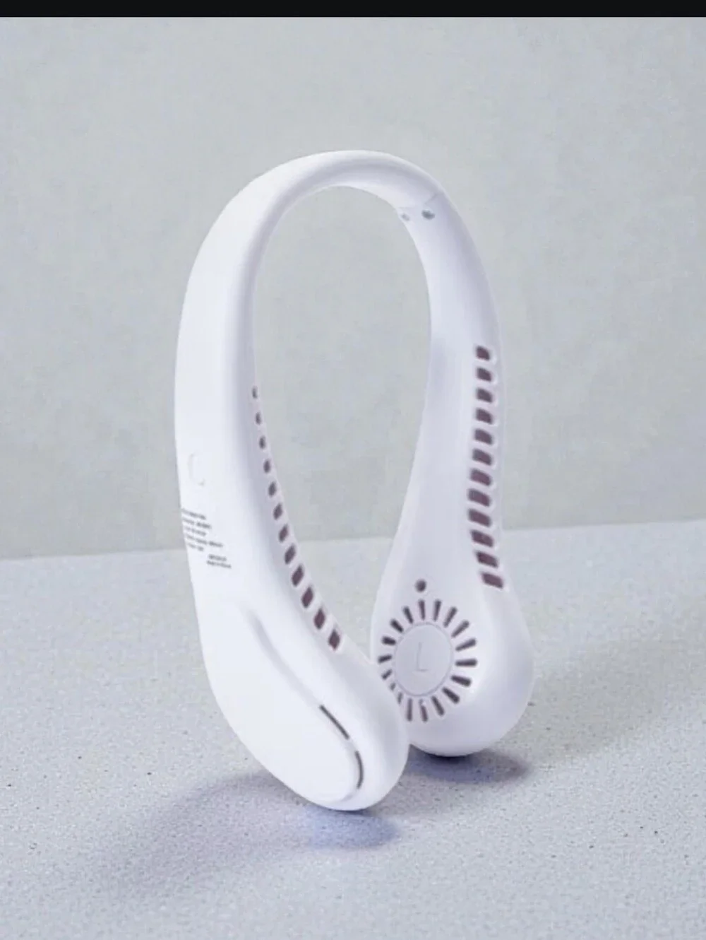 Neck Wrap Fan - White Portable Hands-Free Fan. NIB - Picture 3 of 6